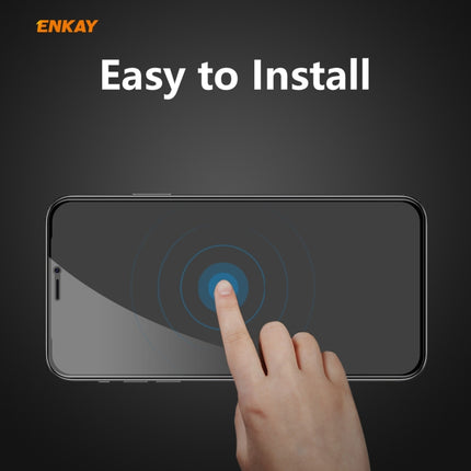 ENKAY Hat-Prince 0.26mm 9H 6D Privacy Anti-spy Full Screen Tempered Glass Film For iPhone 12 Pro Max 6.7-garmade.com