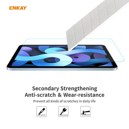For iPad Air 2020 10.9 / Air 2022 2 PCS ENKAY Hat-Prince 0.33mm 9H Surface Hardness 2.5D Explosion-proof Tempered Glass Protector-garmade.com