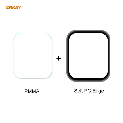 For Apple Watch 6/5/4/SE 44mm ENKAY Hat-Prince 3D Full Screen Soft PC Edge + PMMA HD Screen Protector Film-garmade.com