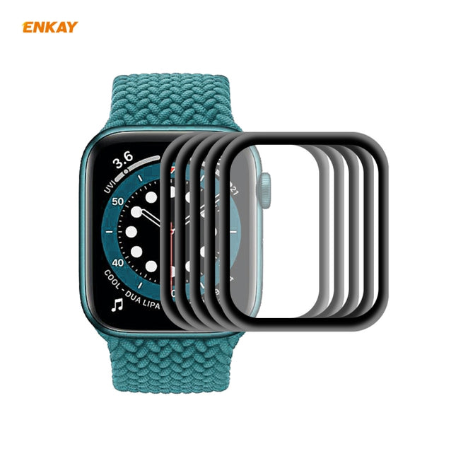 For Apple Watch 6/5/4/SE 40mm 5 PCS ENKAY Hat-Prince 3D Full Screen Soft PC Edge + PMMA HD Screen Protector Film-garmade.com