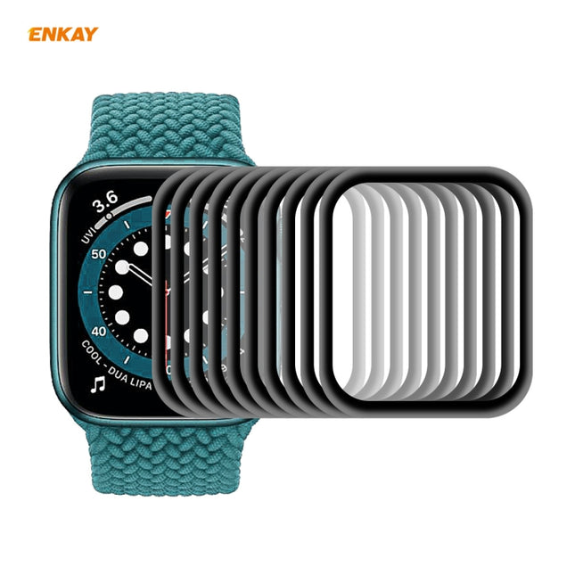 For Apple Watch 6/5/4/SE 44mm 10 PCS ENKAY Hat-Prince 3D Full Screen Soft PC Edge + PMMA HD Screen Protector Film-garmade.com