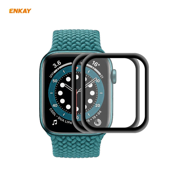 For Apple Watch 6/5/4/SE 44mm 2 PCS ENKAY Hat-Prince 3D Full Screen Soft PC Edge + PMMA HD Screen Protector Film-garmade.com