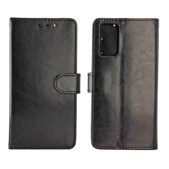 For Samsung Galaxy Note20 Crazy Horse Texture Leather Horizontal Flip Protective Case with Holder & Card Slots & Wallet & Photo Frame(Black)-garmade.com