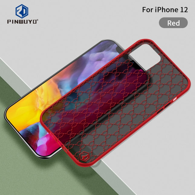 For iPhone12 mini PINWUYO Series 2 Generation PC + TPU Anti-drop All-inclusive Protective Case(Red)-garmade.com