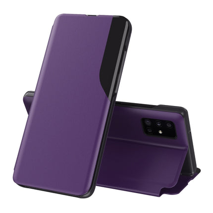 For Samsung Galaxy Note20 Attraction Flip Holder Leather Phone Case(Purple)-garmade.com