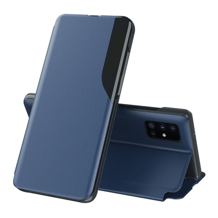 For Samsung Galaxy Note20 Attraction Flip Holder Leather Phone Case(Blue)-garmade.com