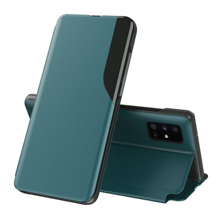 For Samsung Galaxy S20 Attraction Flip Holder Leather Phone Case(Green)-garmade.com