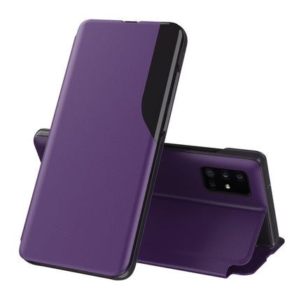 For Samsung Galaxy S20 Attraction Flip Holder Leather Phone Case(Purple)-garmade.com