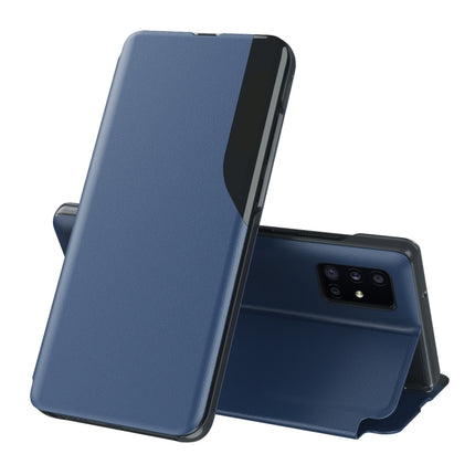 For Samsung Galaxy S20 Attraction Flip Holder Leather Phone Case(Blue)-garmade.com