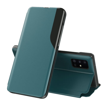 For Galaxy S20 Plus Attraction Flip Holder Leather Phone Case(Green)-garmade.com