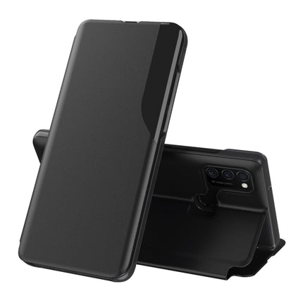 For Galaxy M31/M30S/M21 Attraction Flip Holder Leather Phone Case(Black)-garmade.com