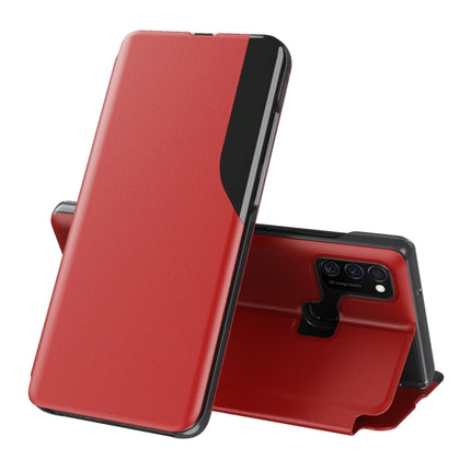 For Galaxy M31/M30S/M21 Attraction Flip Holder Leather Phone Case(Red)-garmade.com