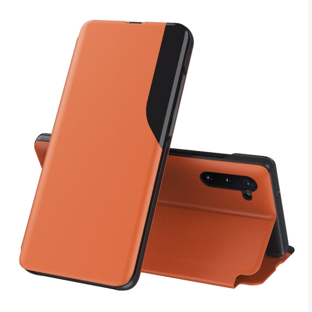 For Samsung Galaxy Note 10 Attraction Flip Holder Leather Phone Case(Orange)-garmade.com