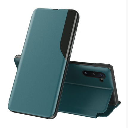 For Samsung Galaxy Note 10 Attraction Flip Holder Leather Phone Case(Green)-garmade.com