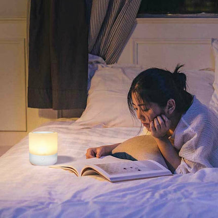 LED Night Light Bedside Table Touch Sensoring Lamp USB Rechargeable RGB LED Night Light-garmade.com