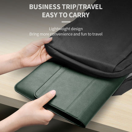 4 in 1 Uuniversal Laptop Holder PU Waterproof Protection Wrist Laptop Bag, Size:13/14inch(Green)-garmade.com