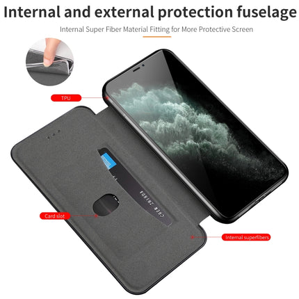 For Samsung Galaxy A41 Integrated Voltage Retro Texture Magnetic TPU+PU Leather Case with Card Slot & Holder(Black)-garmade.com