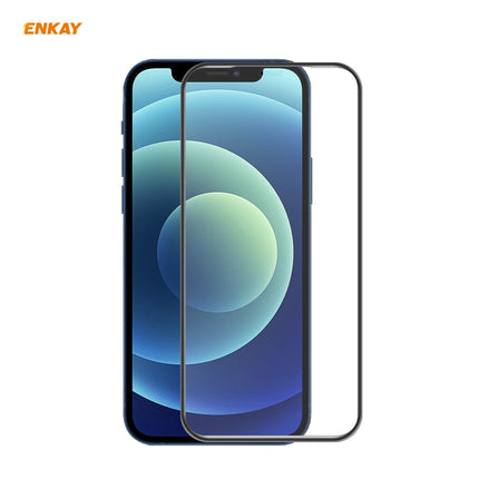 ENKAY Hat-Prince Anti-drop Full Glue Tempered Glass Full Screen Film Anti-fall Protector For iPhone 12 Pro Max-garmade.com