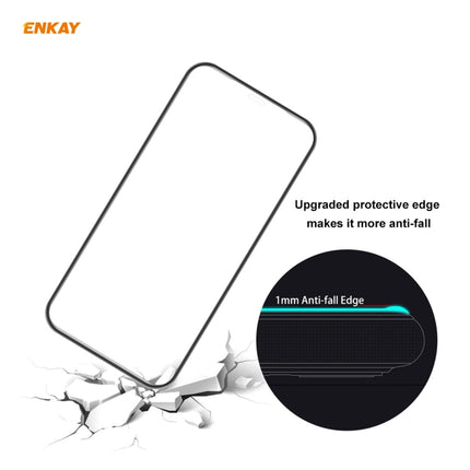 ENKAY Hat-Prince Anti-drop Full Glue Tempered Glass Full Screen Film Anti-fall Protector For iPhone 12 Pro Max-garmade.com