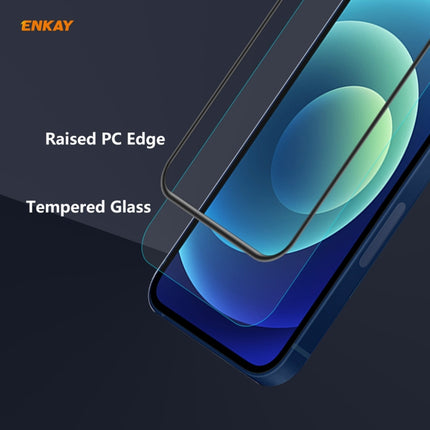 ENKAY Hat-Prince Anti-drop Full Glue Tempered Glass Full Screen Film Anti-fall Protector For iPhone 12 Pro Max-garmade.com