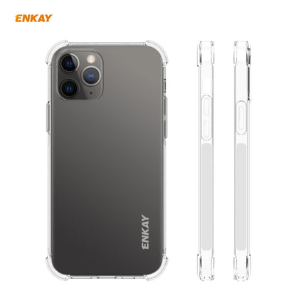 Hat-Prince ENKAY 2 in 1 Clear TPU Soft Case Shockproof Cover + 0.26mm 9H 2.5D Tempered Glass Protector Film For iPhone 12 Pro Max-garmade.com