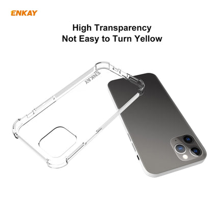 Hat-Prince ENKAY 2 in 1 Clear TPU Soft Case Shockproof Cover + 0.26mm 9H 2.5D Full Glue Full Coverage Tempered Glass Protector Film-garmade.com