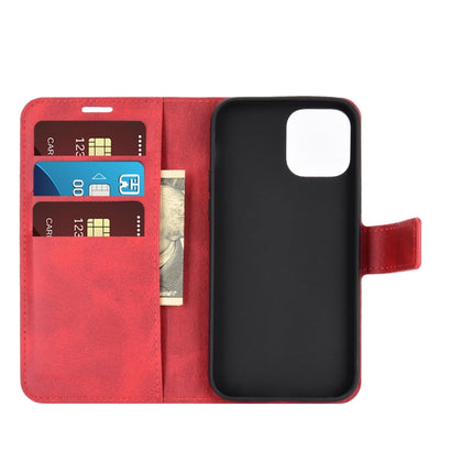 Retro Calf Pattern Buckle Horizontal Flip Leather Case with Holder & Card Slot & Wallet For iPhone 12 Pro Max(Red)-garmade.com
