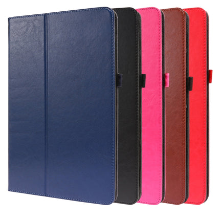 For Samsung Galaxy Tab S8+ / Tab S8 Plus / Tab S7 FE / Tab S7+ T970/T976B 2-Folding Business Horizontal Flip PU Leather Case with Card Slots & Holder(RoseRed)-garmade.com