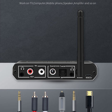 ZS-SGD09 3 in 1 Digital to Analog Bluetooth 5.0 Receiver & Transmitter-garmade.com