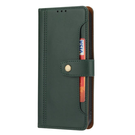 Calf Texture Double Fold Clasp Horizontal Flip Leather Case with Photo Frame & Holder & Card Slots & Wallet For iPhone 12 mini(Emerald)-garmade.com