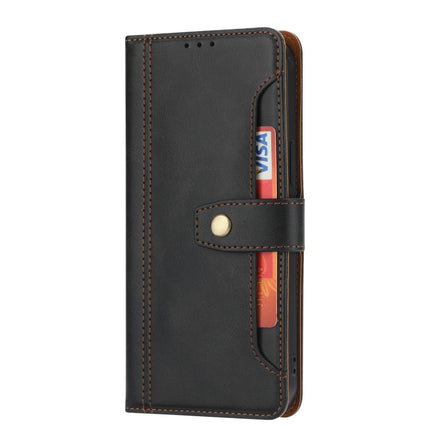 Calf Texture Double Fold Clasp Horizontal Flip Leather Case with Photo Frame & Holder & Card Slots & Wallet For iPhone 12 Pro Max(Black)-garmade.com