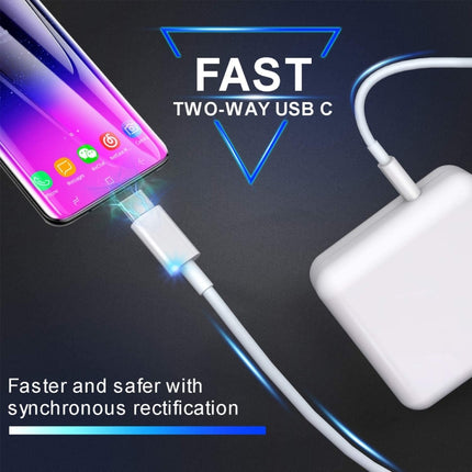 2 in 1 PD3.0 30W USB-C / Type-C Travel Charger with Detachable Foot + PD3.0 3A USB-C / Type-C to USB-C / Type-C Fast Charge Data Cable Set, Cable Length: 1m, US Plug-garmade.com