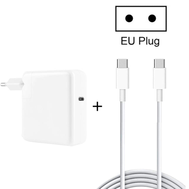2 in 1 PD3.0 30W USB-C / Type-C Travel Charger with Detachable Foot + PD3.0 3A USB-C / Type-C to USB-C / Type-C Fast Charge Data Cable Set, Cable Length: 1m, EU Plug-garmade.com