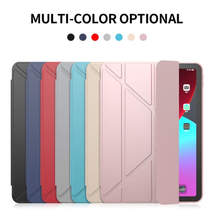 Multi-folding Surface PU Leather Case with Holder & Sleep / Wake-up For iPad Air 2022 / 2020 10.9-garmade.com