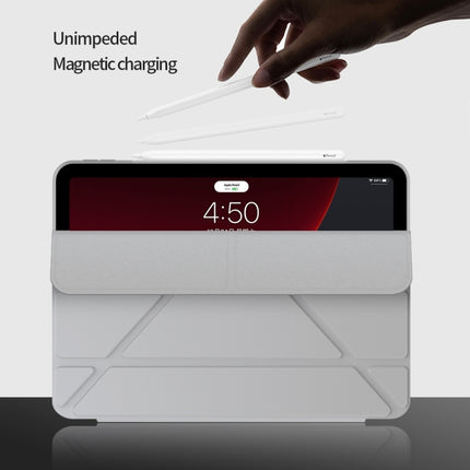Multi-folding Surface PU Leather Case with Holder & Sleep / Wake-up For iPad Air 2022 / 2020 10.9-garmade.com