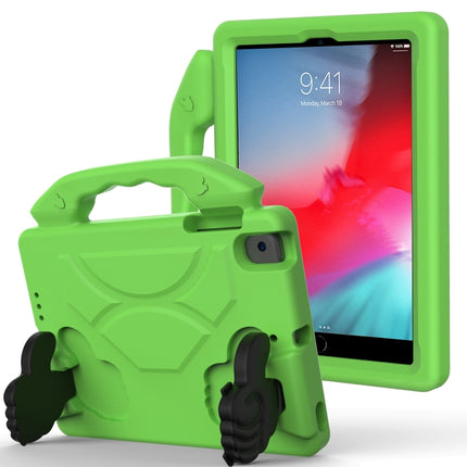 For iPad Mini 5/4/3/2/1 EVA Material Children Flat Anti Falling Cover Protective Shell With Thumb Bracket(Green)-garmade.com