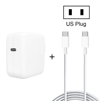 2 in 1 PD3.0 30W USB-C / Type-C Travel Charger with Detachable Foot + PD3.0 3A USB-C / Type-C to USB-C / Type-C Fast Charge Data Cable Set, Cable Length: 2m, US Plug-garmade.com