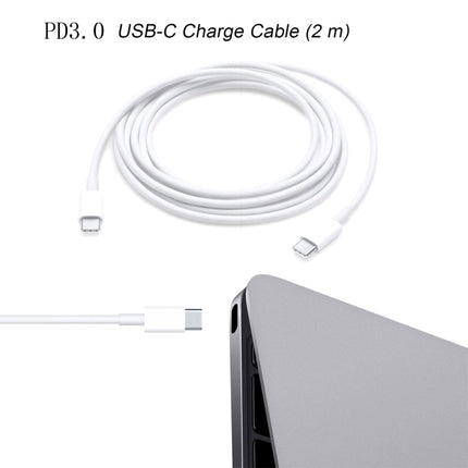 2 in 1 PD 30W USB-C / Type-C + 3A PD 3.0 USB-C / Type-C to USB-C / Type-C Fast Charge Data Cable Set, Cable Length: 2m, UK Plug-garmade.com
