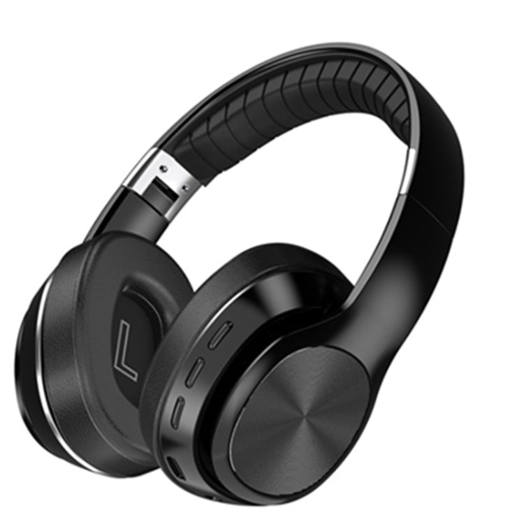 VJ320 Bluetooth 5.0 Head-mounted Foldable Wireless Headphones Support TF Card with Mic(Black)-garmade.com