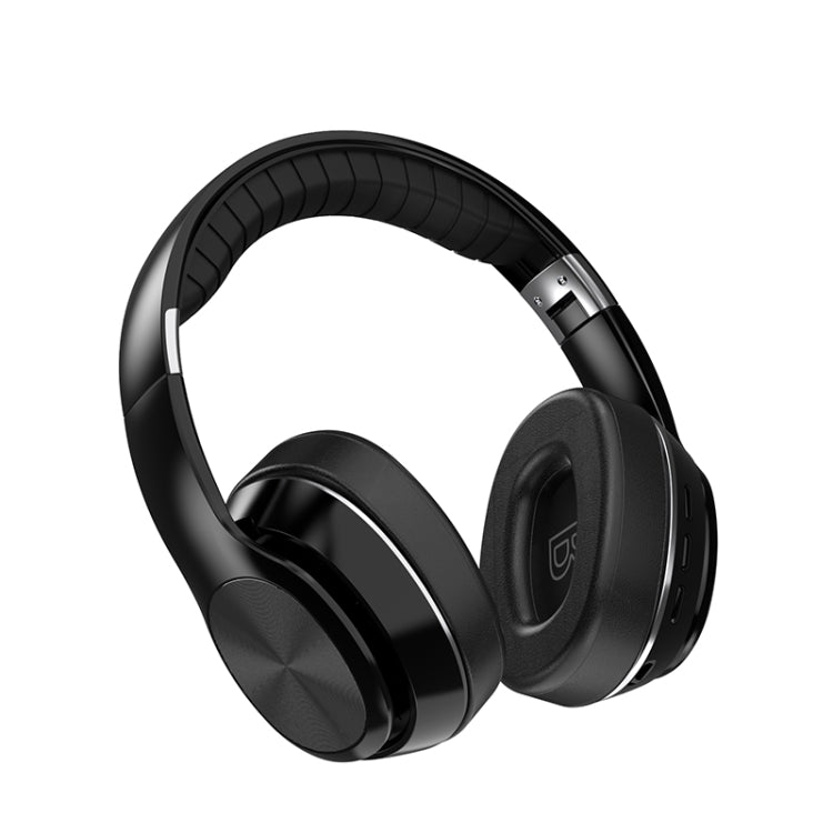VJ320 Bluetooth 5.0 Head-mounted Foldable Wireless Headphones Support TF Card with Mic(Black)-garmade.com