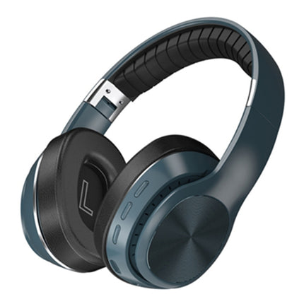 VJ320 Bluetooth 5.0 Head-mounted Foldable Wireless Headphones Support TF Card with Mic(Blue)-garmade.com