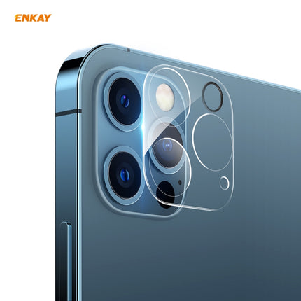 For iPhone 12 Pro Max ENKAY Hat-Prince 9H Rear Camera Lens Tempered Glass Film Full Coverage Protector-garmade.com