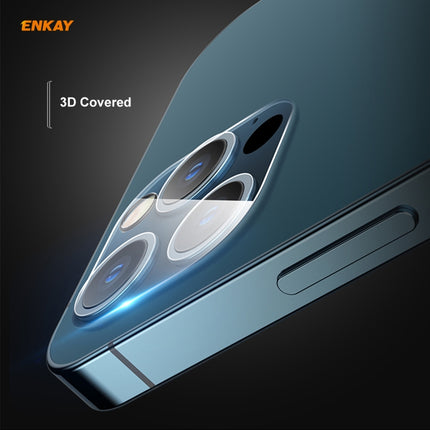 For iPhone 12 Pro Max ENKAY Hat-Prince 9H Rear Camera Lens Tempered Glass Film Full Coverage Protector-garmade.com