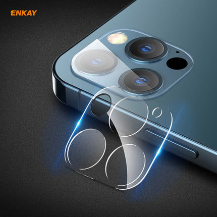 For iPhone 12 Pro Max ENKAY Hat-Prince 9H Rear Camera Lens Tempered Glass Film Full Coverage Protector-garmade.com