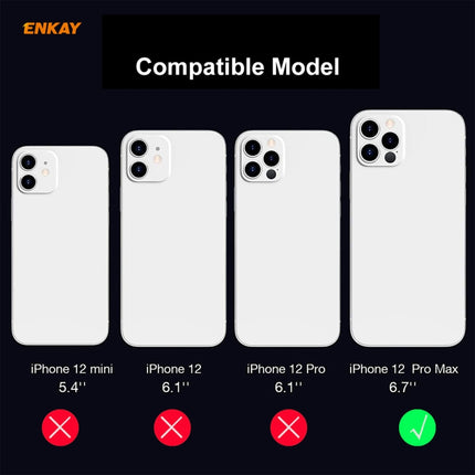 For iPhone 12 Pro Max ENKAY Hat-Prince 9H Rear Camera Lens Tempered Glass Film Full Coverage Protector-garmade.com