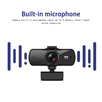 C5 4 Million Pixel Auto Focus 2K Full HD Webcam 360 Rotation USB Driver-free Live Broadcast WebCamera with Mic-garmade.com