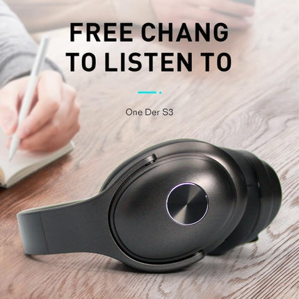 OneDer S3 2 in1 Headphone & Speaker Portable Wireless Bluetooth Headphone Noise Cancelling Over Ear Stereo(Black)-garmade.com