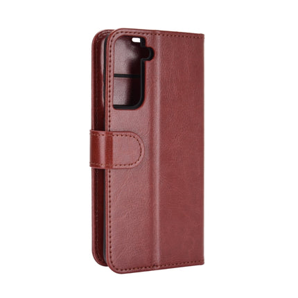 For Samsung Galaxy S21 5G R64 Texture Single Horizontal Flip Protective Case with Holder & Card Slots & Wallet& Photo Frame(Brown)-garmade.com