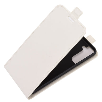 For Samsung Galaxy S21 5G R64 Texture Single Vertical Flip Leather Protective Case with Card Slots & Photo Frame(White)-garmade.com