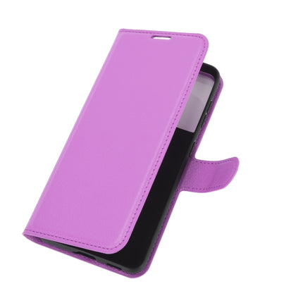 For Samsung Galaxy S21 5G Litchi Texture Horizontal Flip Protective Case with Holder & Card Slots & Wallet(Purple)-garmade.com
